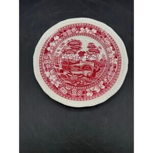 Vintage Spode Tower Pink Bread & Butter Plate 6.5" - English Porcelain